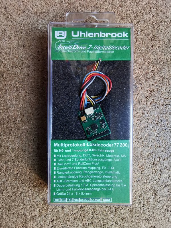 Uhlenbrock--77200 Fahrdecoder mit Susi; 1,8A Dauer;