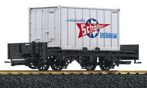 LGB--43030 Containerwagen Schoeller Eiskrem