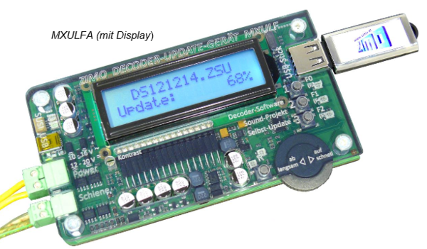 Zimo MXUlfA Decoderprogrammiergerät mit Anzeige; Pr22, Rückstand Hersteller