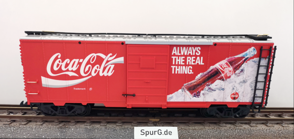 LGB--42911 Gueterwagen US CocaCola Always the real thing, , Abholartikel