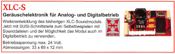 Dietz XLC-S Geräuschelektronik für Analog- & Digital