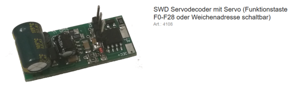 MD--4108 SWD Servodecoder Einkanal