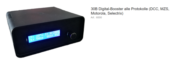 MD--6000 30B Digital-Booster Protokolle DCC, MZS, Motorola, Selectrix; Pr22