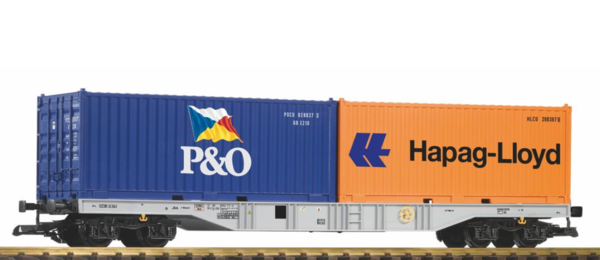 Piko 37751 Containertragwagen mit 2 Containern;