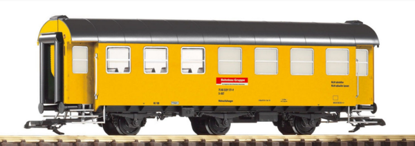 Piko--37605 Umbauwagen 3a AB3yg Bahnbaugruppe gelb, ausverkauft