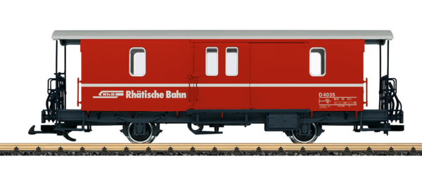 LGB 34554 RhB Gepäckwagen rot,