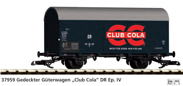Piko--37959  Gedeckter Güterwagen "Club Cola";