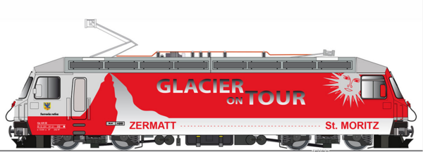 KissCH--610094  Ge 4/4 III  651 Fideris Glacier on Tour; Abholartikel, Neuheit 2022