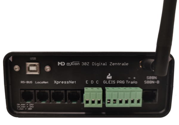 MD--6001  Digital-Zentrale (bis max. 30A),DCC; XpressNet, LocoNet, S88,