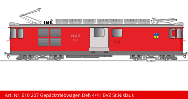 KissCH--61020x FO Gepäcktriebwagen Deh 4/4 l, Abholartikel, Neuheit 2023
