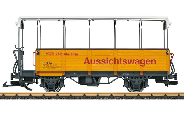 LGB--34252-J22 RhB Aussicjhtswagen gelb, Neuheit 2022