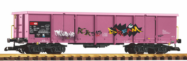 Piko--37013 Offener Güterwg. Eaos pink SBB VI, N23