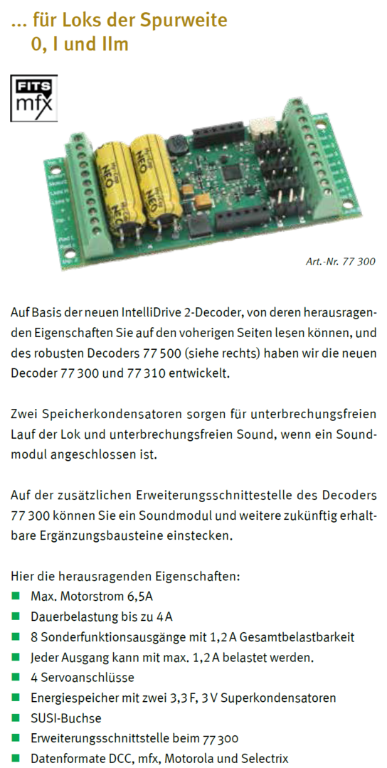 Uhlenbrock--77300__MD--8000__Visaton--2210  Digitaldecoder 4A plus Geräuschdecode plus Lautsprecher