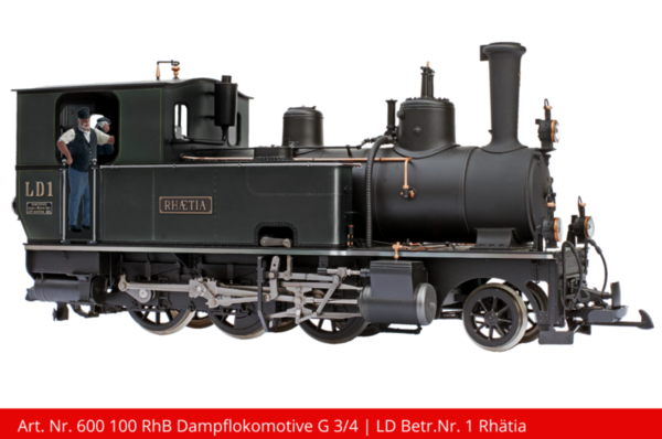 KissCH--600100	RhB Dampflokomotive G 3/4    Neuheit ca. 2024/2025