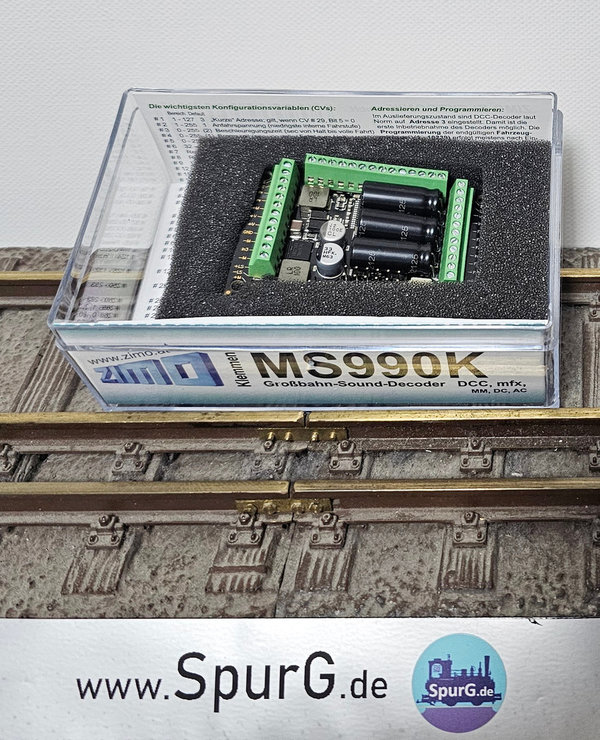 Zimo--MS990K Lokdecoder inkl. Geräusch Schraubklemmen